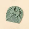 INS Style Baby Kids Headwear with Bow - Stretchy Elastic Newborn Jacquard Bonnet Hat Infant Turban Cap for Girls Boys 0-2 Years Old