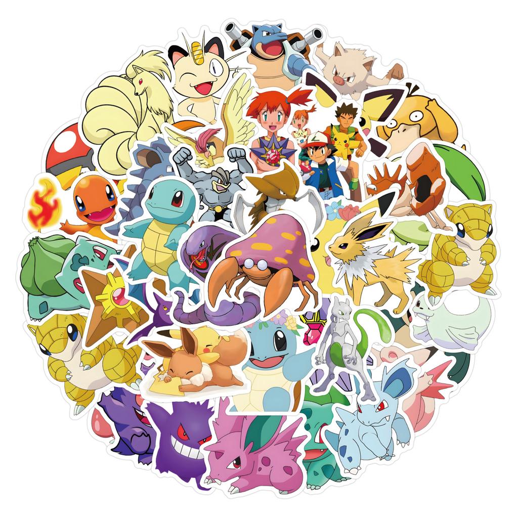 50/200 Pokémon Pikachu Pokémon Pokémon Pokémon Graffiti Stickers