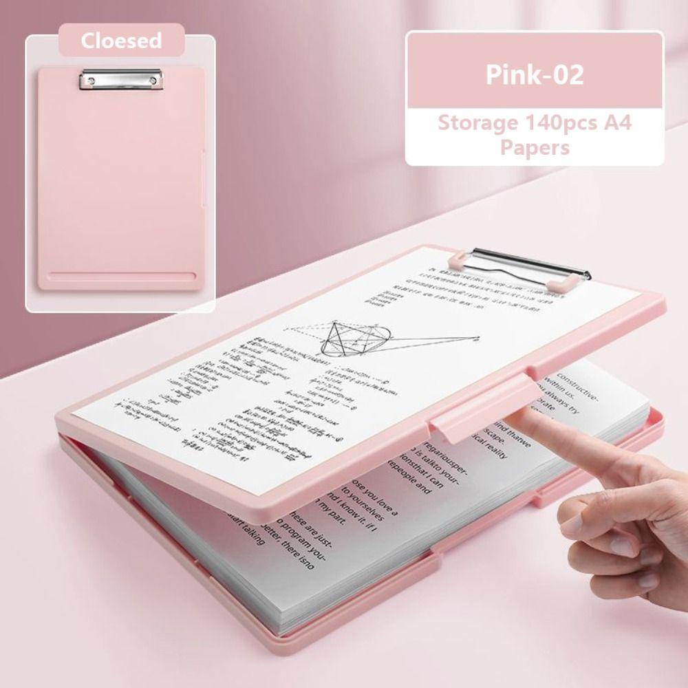 Dual-use File Box 2-in-1 Writing Pad High Quality Memo Clip Board Students