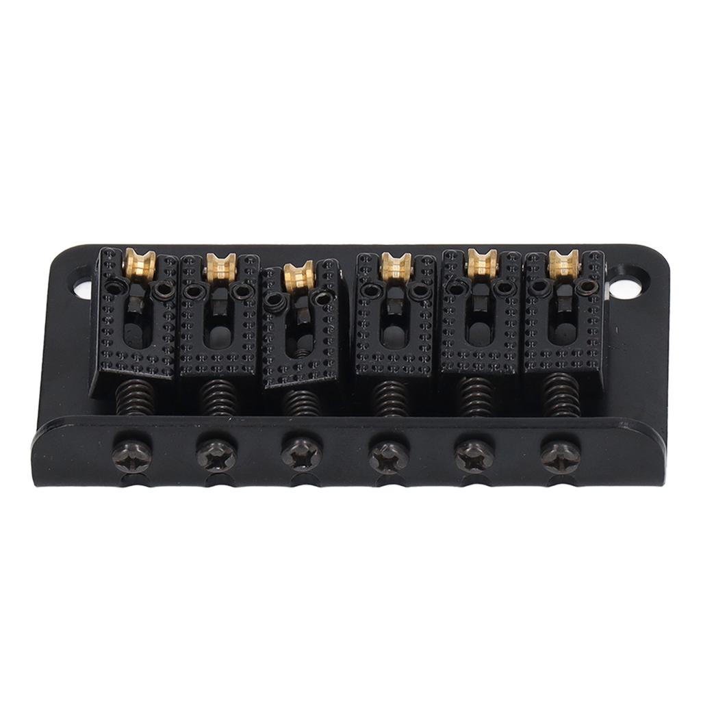 Бридж хардтейл седловый 6-струнный 78мм цинковый сплав медь бридж для электрогитары для замены черный