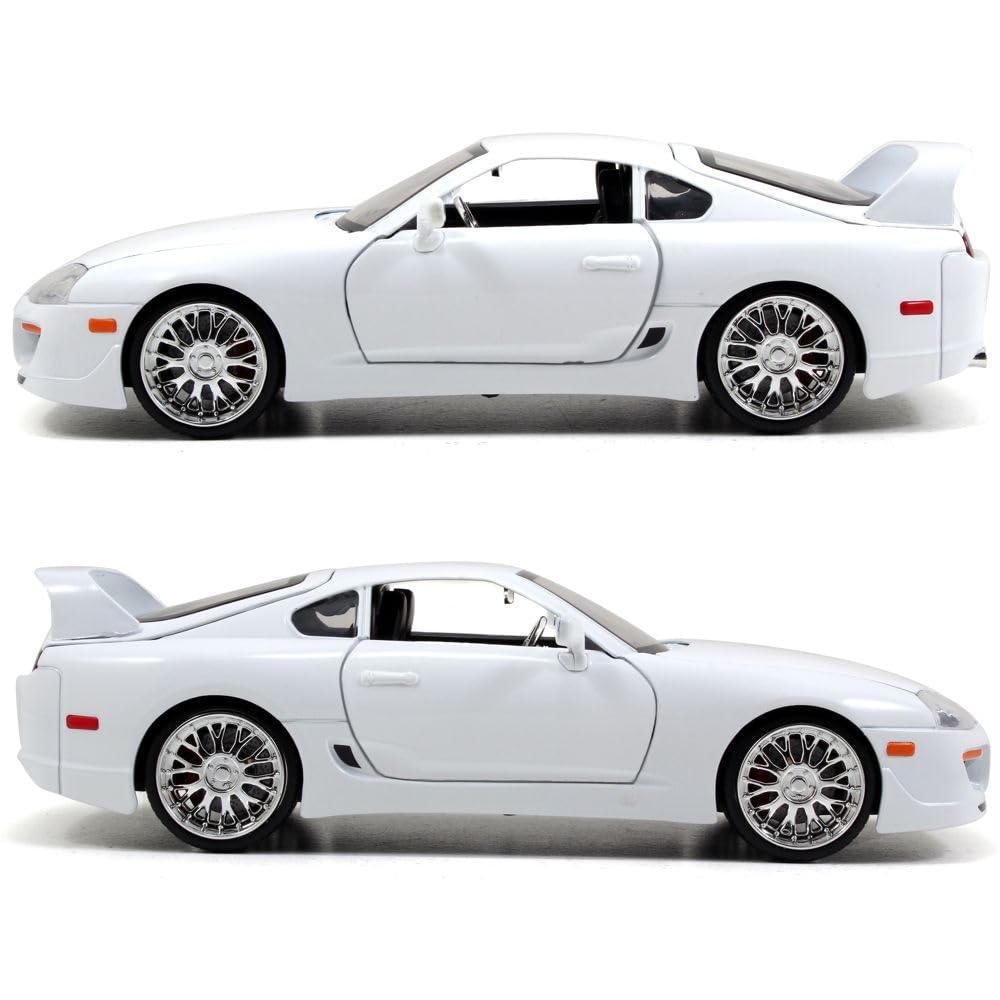 Jada Scale Diecast 97375 Toyota Supra Fast Furious White 1/24 - Brian's - & -