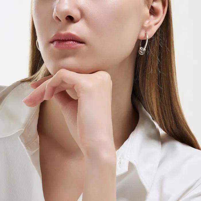 Sensual Silver Earrings JDSED4F05XX