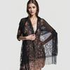 Womens Sunscreen Shawl Summer Breathable Soft Lace Shawl Beach Solid Color Travel Hollow Pattern Outdoor Fashion Accessories