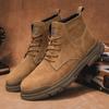 High-top Fashion Martin Boots Casual Round-headed Men's Retro Boots Large-size Outdoor Short Boots