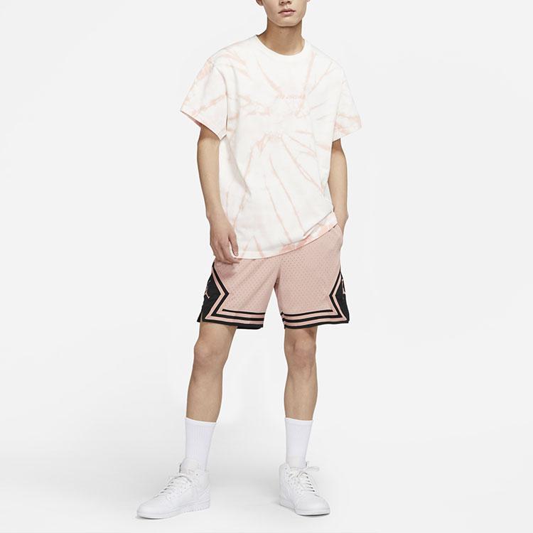 Jordan Спортивные повседневные дышащие баскетбольные шорты Dri-Fit Мужские штаны Розовый Ретро-Серый DH9076-609