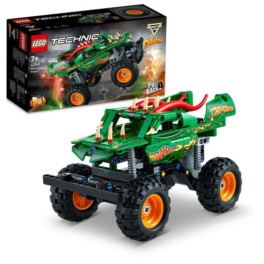 LEGO Technic Monster Jam Dragon Toy Present Birthday Block Christmas Boys Girls Children 7 Years Old 8 Years Old 9 Years Old Elementary School Student