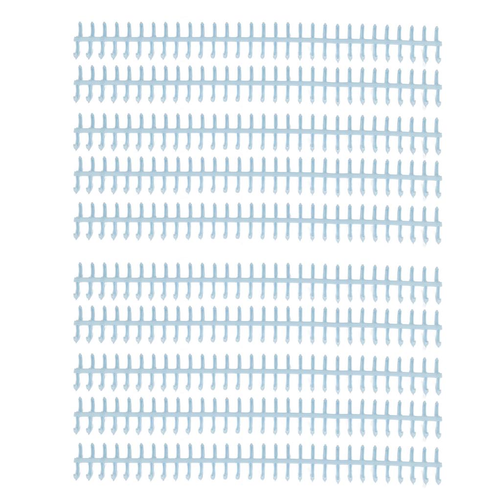 10 шт. переплетных корешка 30 отверстий диаметром 12 мм, режущиеся пластиковые проволочные переплетные корешки для школы
