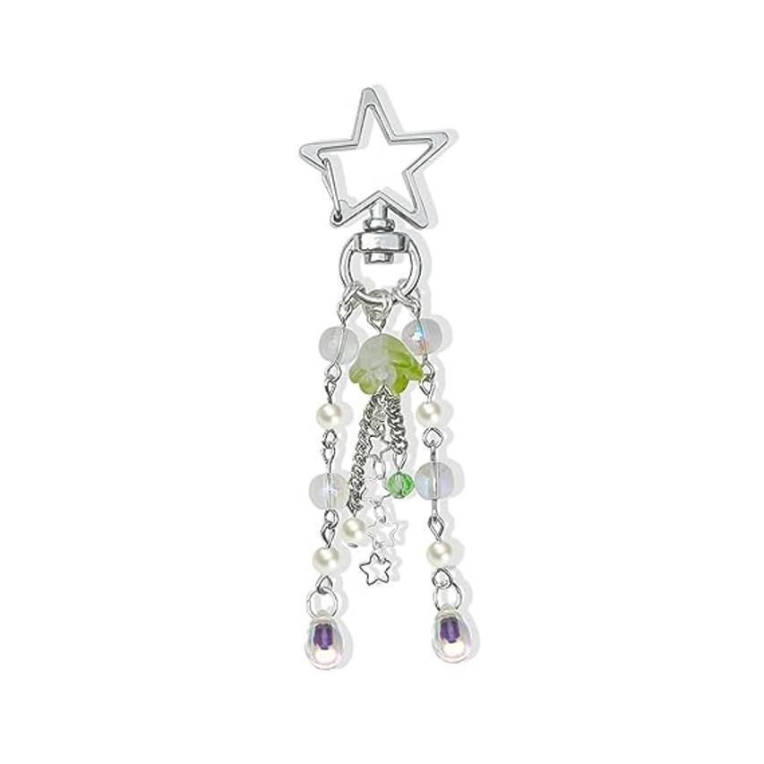 Jellyfish Car Keyring Charm - Y2K Keychain Accessory