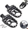 Goldfire 1 Pair CNC Wide Foot Pegs 360° Rotating MX Chopper Bobber Style CNC
