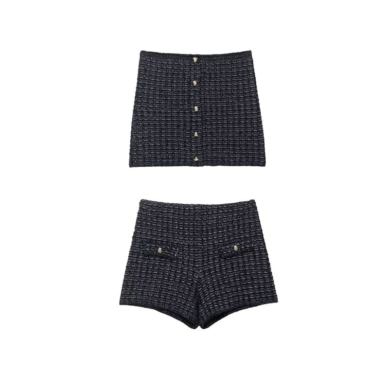 Araltay New Arrival Fashion Style Women's Clothing Fashion Versatile Minimalist Texture Tube Top Tops Stretch Shorts Two-piece Set