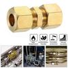 Латунный Латунный Компрессионный Фитинг 1/8" 3/16" 1/4" 5/16" 3/8" 1/2" Прямой Муфта Система Газа