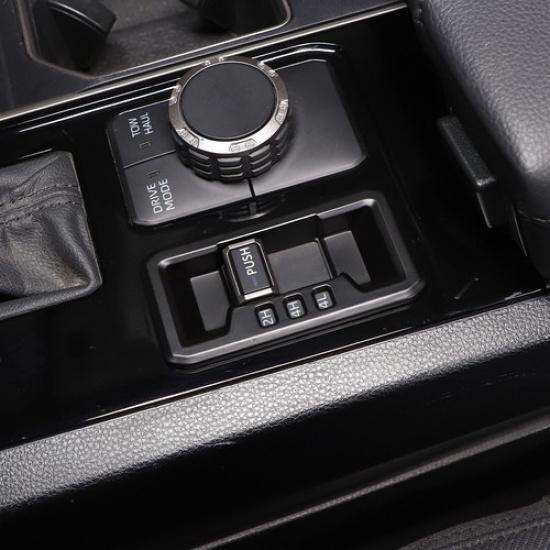 Matte Black ABS Central Control 4WD Button Trim For Toyot Tundra -2024