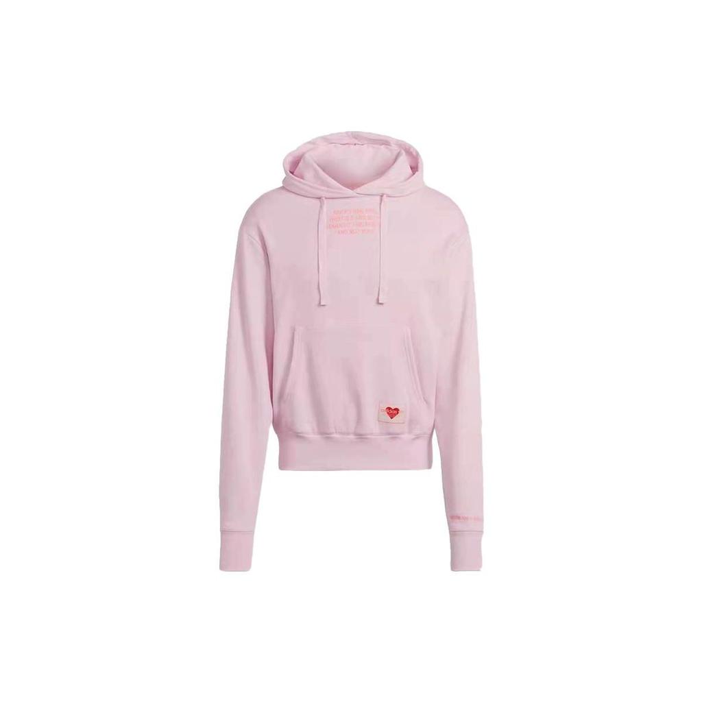 adidas Толстовка с капюшоном Originals Trefoil V-Day для мужчин, розовая HI6017