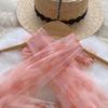 Women's Summer Pink Sweet Dress Mesh Party Mini Cute Dresses