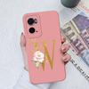For OPPO A72 A73 A74 A75 A76 A77 A78 A79 A83 A91 Case Cover Luxury Flower Letters Shockproof Screen Protector Matte Soft Silicone For OPPO Bumper