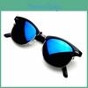 Polished Retro Fashion Womens Half Frame Flash Mirror Lens Club Vintage Master Sunglasses