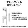 JVC Kenwood JVC Wired Earphones with for Teleworking HA-FR9-W Microphone, White,