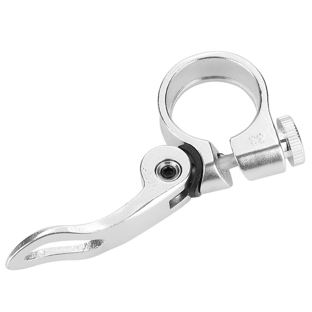 Подседельный штырь для шоссейного велосипеда, горного велосипеда, алюминиевый сплав, хомут для подседельного штыря, быстросъемный серебристый