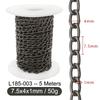 5M Металлические Алюминиевые Цепи О-образной формы Скрученная Цепь для DIY Ожерелья Браслета Изготовления Ювелирных Изделий Одежды Сумки Компонент Аксессуар Принадлежности