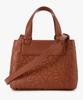 Женская сумка-шоппер Armani Exchange с тиснением логотипа, маленькая, _Коричневая_A425370512
