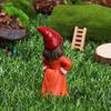 Naughty Miniature Dwarf Figurine Riding Pig Gnome Female Goblin Statue Fairy Garden Decorations Micro Landscape Handicraft Gift