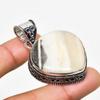 Calcite Agate Gemstone Handmade 925 Silver Plated Jewelry Pendant 1.89"