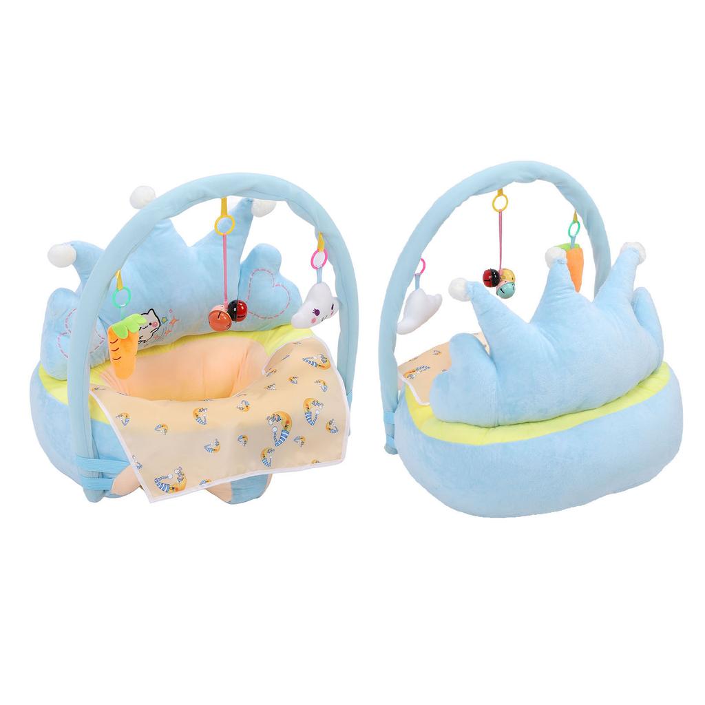 Baby Support Seat Soft Crown Shaped Keep Sitting Posture Comfortable Learning To Sit Chair Plush