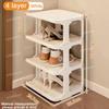 Многослойная стойка для хранения обуви, минималистичный органайзер для обуви для дома, общежития, экономящий место, настенные угловые шкафы для обуви