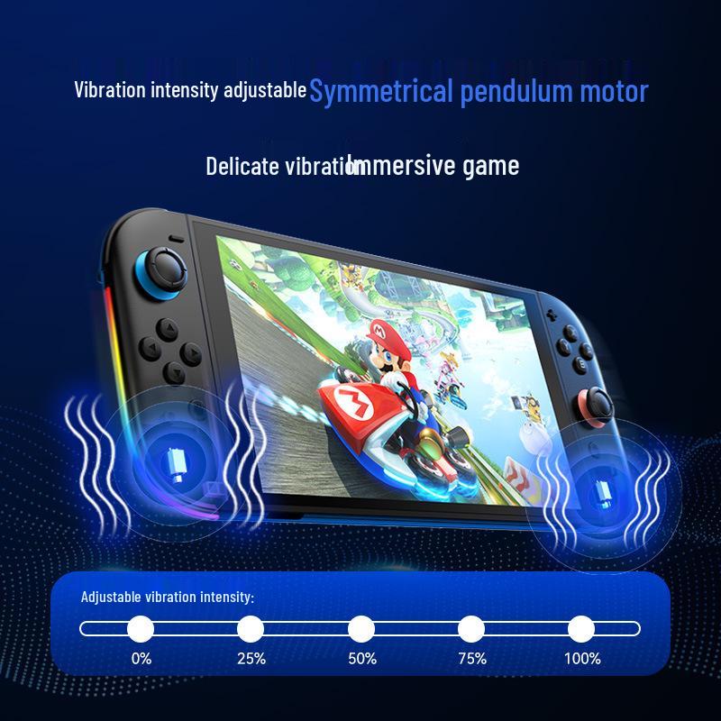 Магнитная ручка Switch2 с 9-осевым гироскопом, RGB-подсветкой, джойстиком с карбоновой пленкой, функцией пробуждения JOY-06
