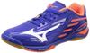 Wave Drive Z Table Tennis Size 2E Shoes, Blue/White/Orange, 25.0 Cm,