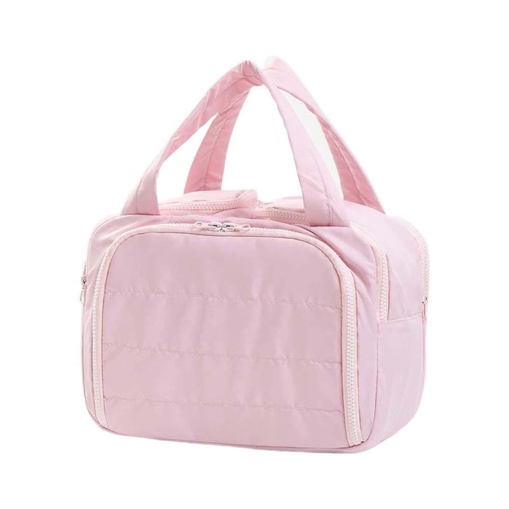 Хлопковая однотонная косметичка Kawaii Сумочка для макияжа Мягкая портативная косметичка для туалетных принадлежностей Хранение