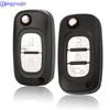 Jingyuqin 2/3 Buttons Remote Flip Folding Car Key Shell Case Fob Uncut Blade For Renault Clio 3 Megane 3 Kangoo Modus