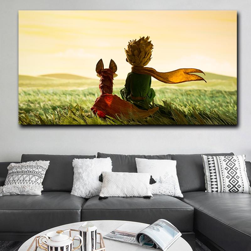 Популярный фильм «Маленький принц», холст, постер, настенная живопись на холсте, декоративная картина для гостиной, украшение дома