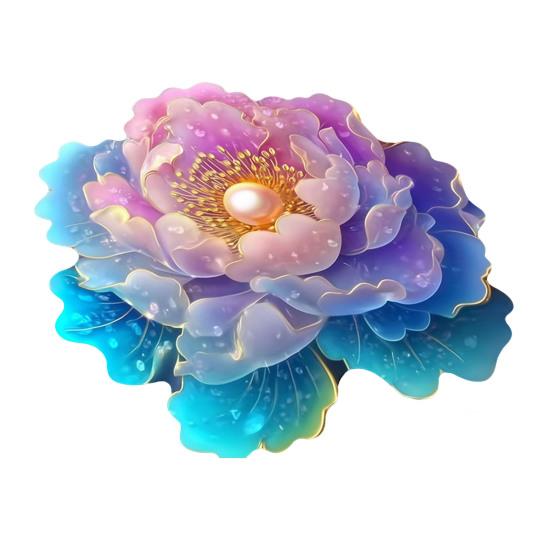 3D Flower Floor Mat Absorbent Large Flower Area Rug Non-Slip Bathroom