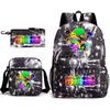 Rhythm Box Peripheral Elementary School Bag Starry Sky Backpack Three-piece Set