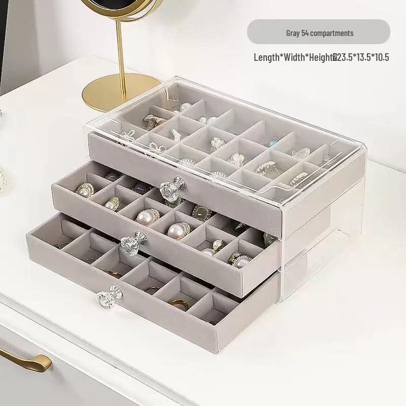 Вместительная коробка для хранения ювелирных изделий с защитой от окисления для серег, ожерелий и браслетов – Большой дизайн высокого класса