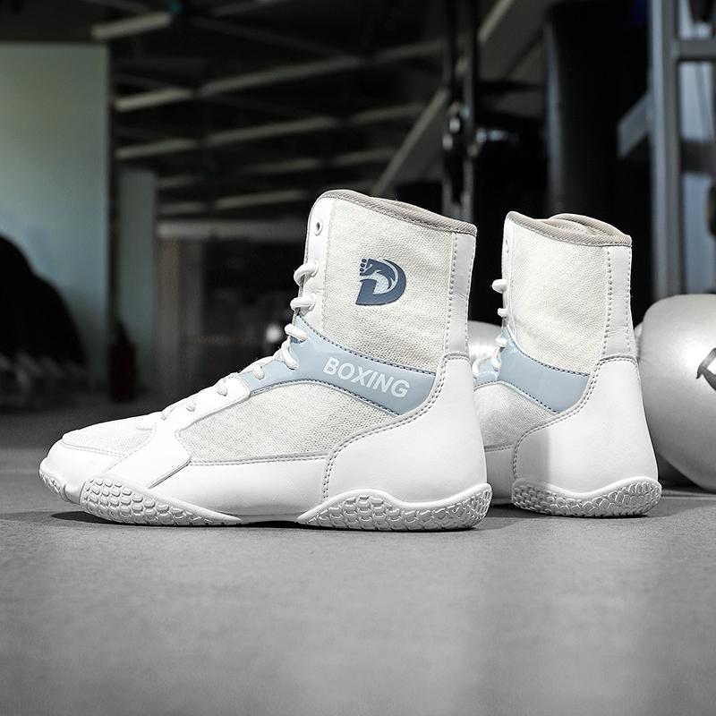 Профессиональная боксерская обувь Мужская обувь для упражнений Боксерские кроссовки Мужская воздухопроницаемость Борцовская обувь