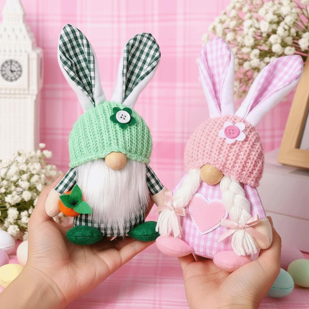 Easter Gifts Faceless Couple Doll Easter Decor Bunny Dwarf Ornament Desktop Decor