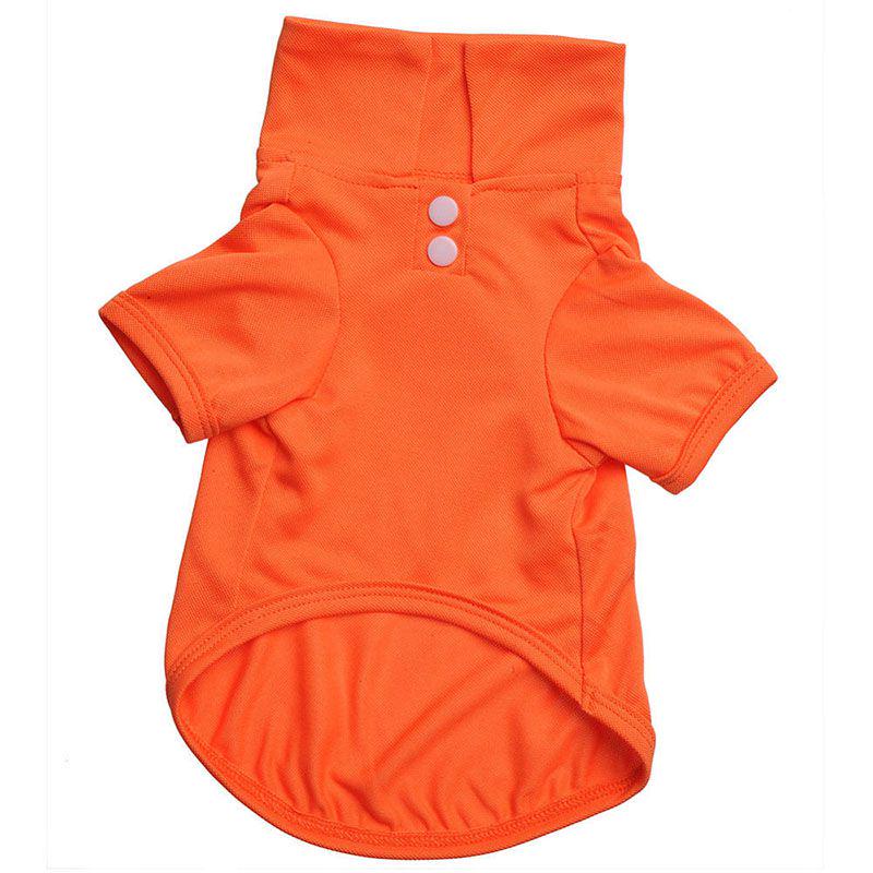 Модная очаровательная футболка-поло для питомца на лето, ярких цветов для собак и кошек
