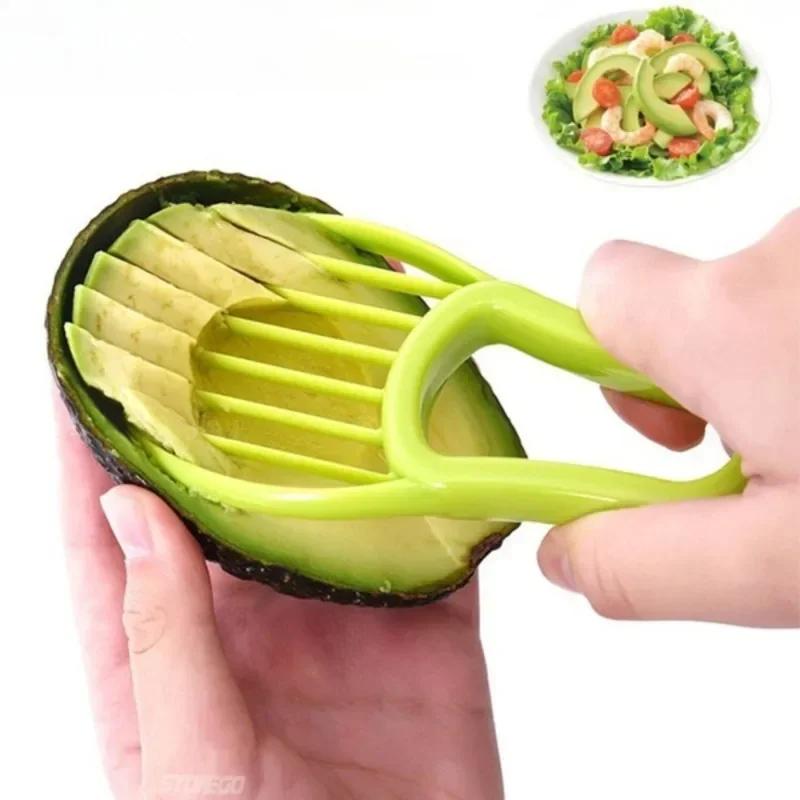 Multifunctional Avocado Cutter Corer Butter Fruit Slir Peeler Pulp Separator Plastic Knife Kitchen Tools Gadgets Acssories
