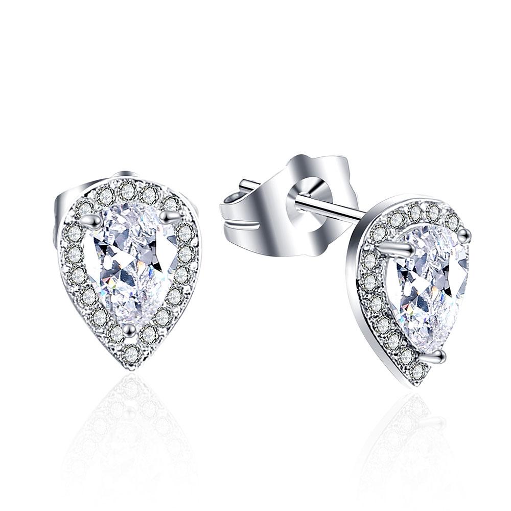 2026 New FINE4U E036 Stud Earrings With AAA CZ Stone Fashion Women Earrings For Wedding Party Jewelry Accessories