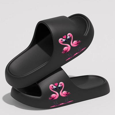 Мультяшные тапочки для ванной Temu мужские и женские летние домашние с мягкой подошвой уличные EVA тапочки с рисунком