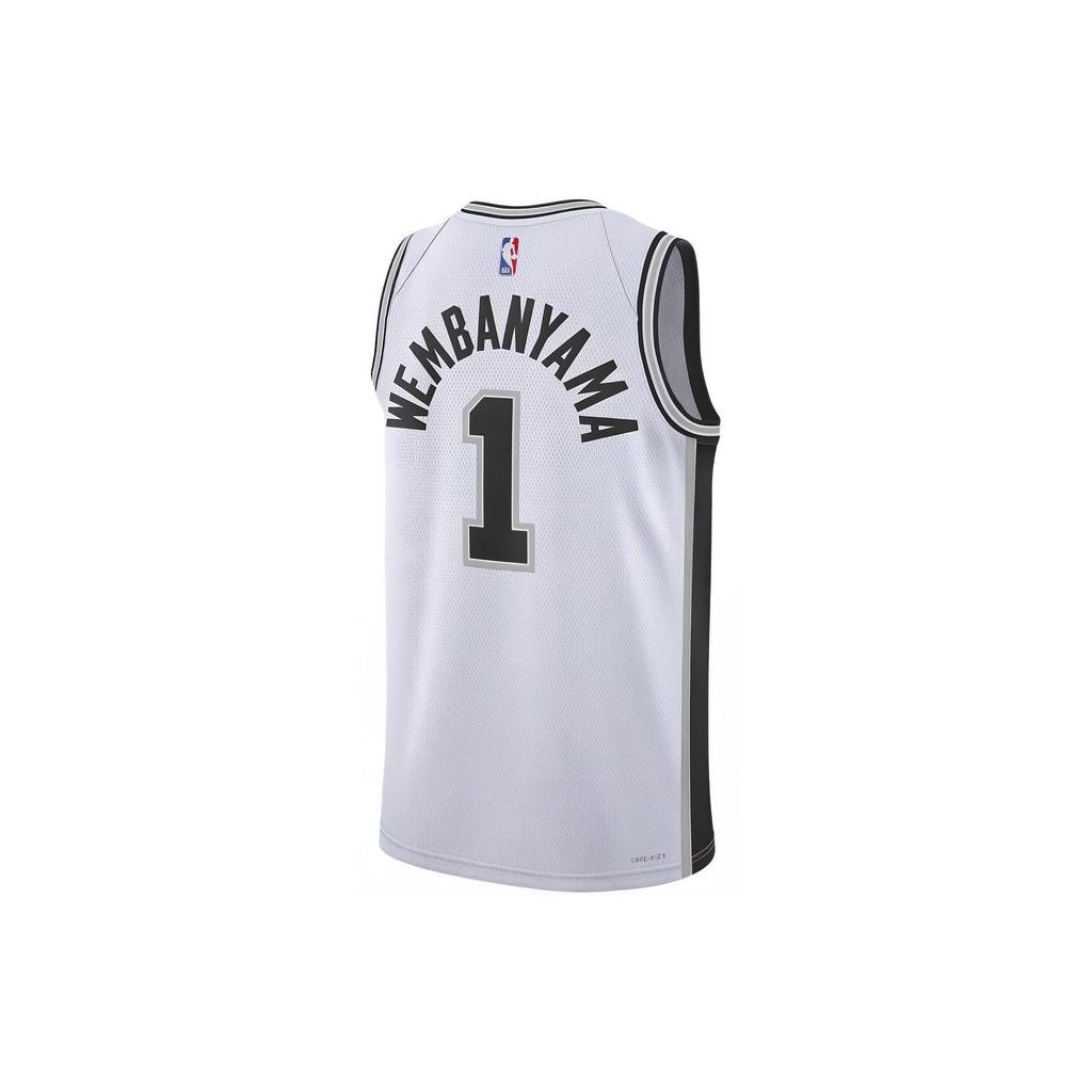Nike NBA Wembanyama Spurs 1st Edition SW Jersey Men Jersey White DN2094-104