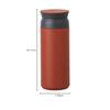 KINTO Travel Tumbler, 500ml, Red, Double-Sided Vacuum Wall, Insulates Hot and Cold Drinks, 20943
