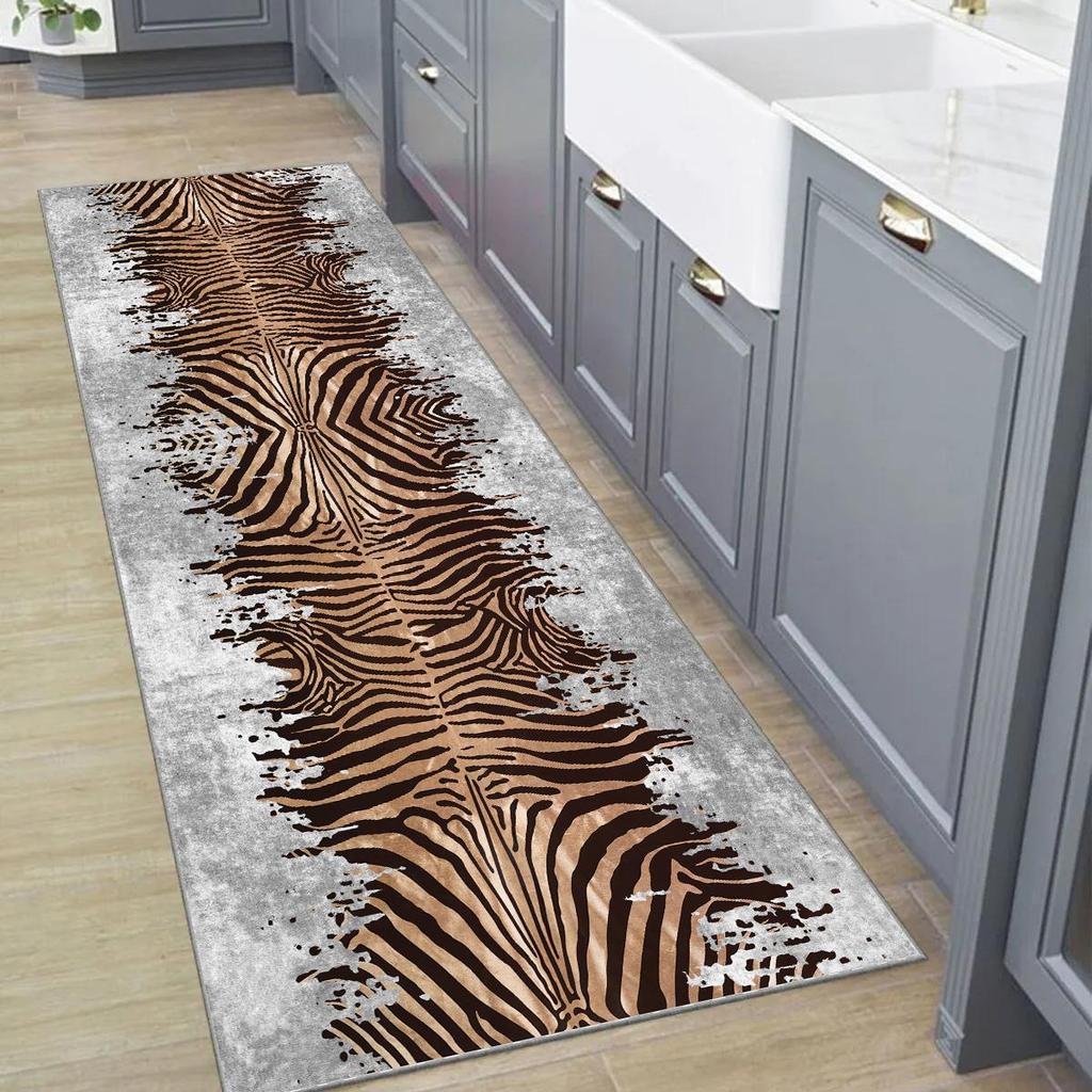 EPeddler Home Modern Zebra Pattern Digital Printing Washable Non-Slip Leather Base New Generation Living Room, Bedroom, Hallway Carpet