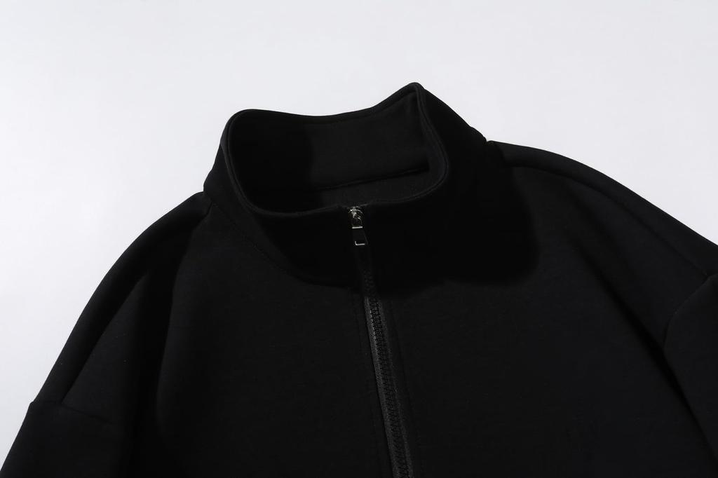 EASTEMPO Long Sleeve Polo Loose Solid Plus Sizes Men's Shirt, Autumn, Fit, Casual, Business, Color, Stylish, (M, Black)