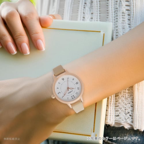 Fieldwork Women's Analog Watch with Leather Strap, Simple Color-Coordinated Loop, Blue, GY082-4