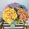 Multicolor Artificial Flower Rose Silk Petal Faux Rose Flower NEW Flower Bouquet  Party Supplies