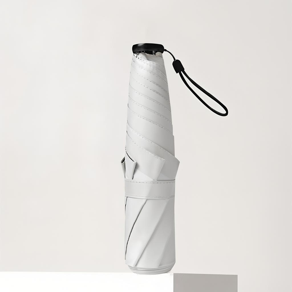 Japanese Ultra-Light 6-Bone Ultra-Light Feather Umbrella Vinyl Sun Protection Sunshade Folding Girl Portable Pencil Umbrella