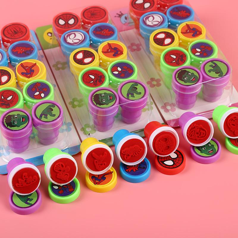 10/20/30pcs Spiderman Seal Stamps Party Favors Birthday Gifts for Kids Goody Bag Fillers Classroom Rewards Prizes boys Gifts